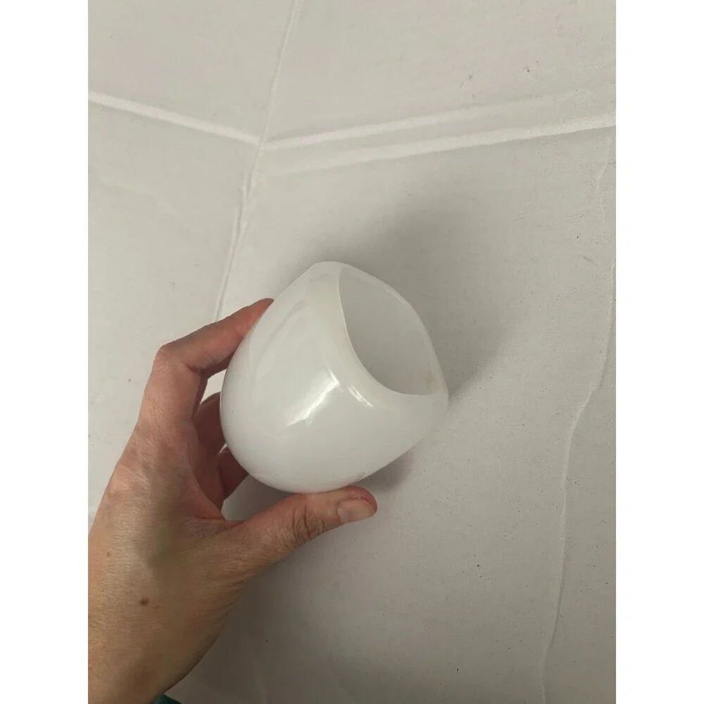 Partylite Votive Candle Holder Milky White Glass Home Decor